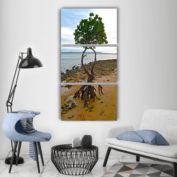 Isolation mangrove tree environment Vertical Canvas Wall Art