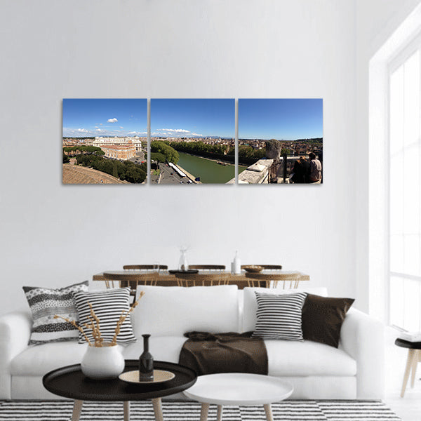 Italy View Architecture Landmark Sky Cityscape Panoramic Canvas Wall Art