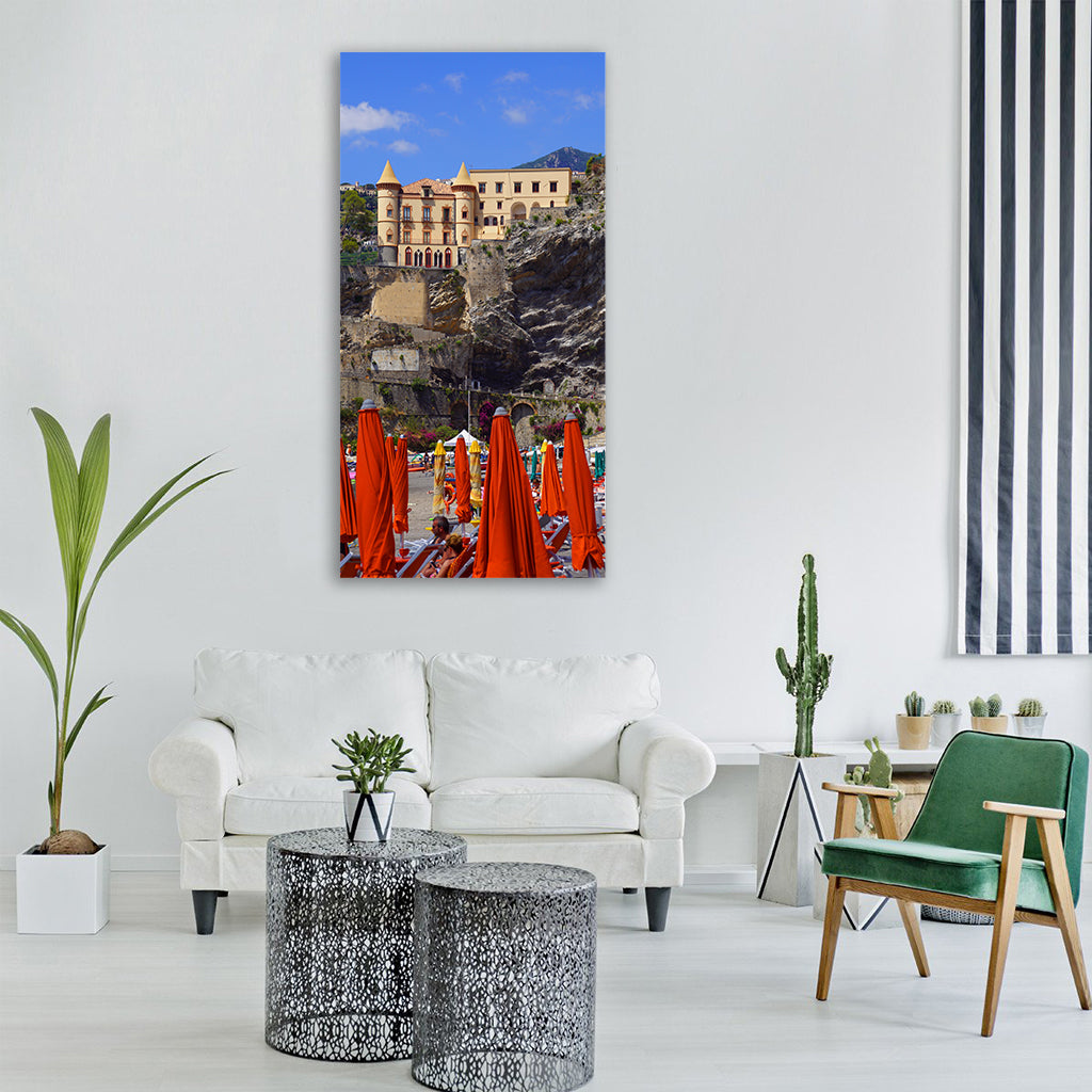 italy amalfi coast holiday Vertical Canvas Wall Art