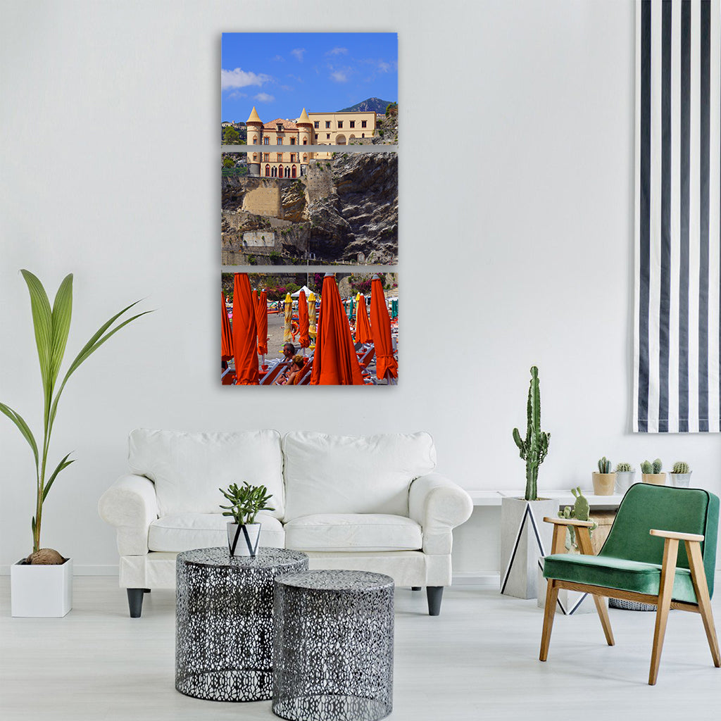 italy amalfi coast holiday Vertical Canvas Wall Art