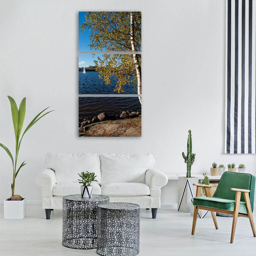 jyväskylä jyväsjärvi central finland Vertical Canvas Wall Art