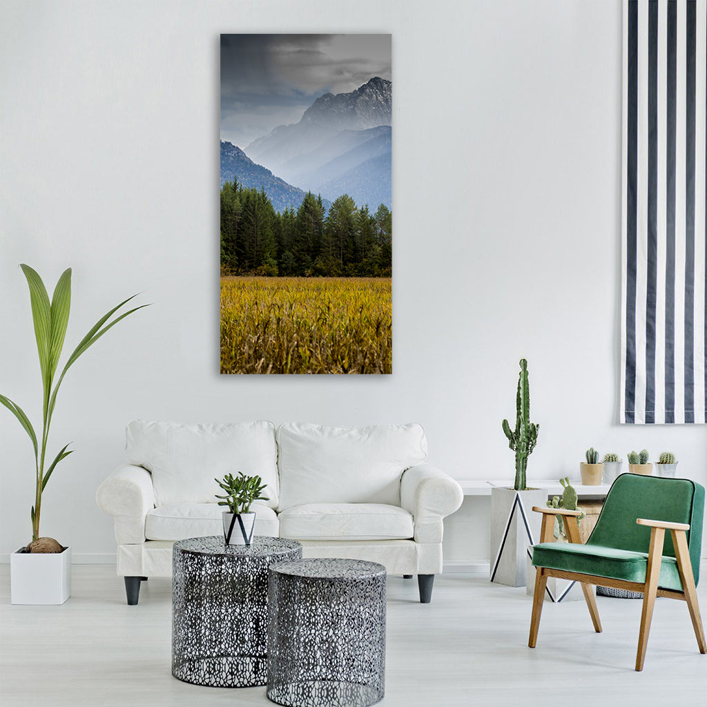 karwendel alpine mountains Vertical Canvas Wall Art