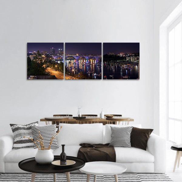 Knoxville Reflection of Architecture Panoramic Canvas Wall Art