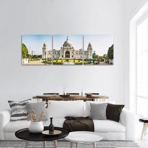 Kolkata Victoria Memorial Asia Panoramic Canvas Wall Art