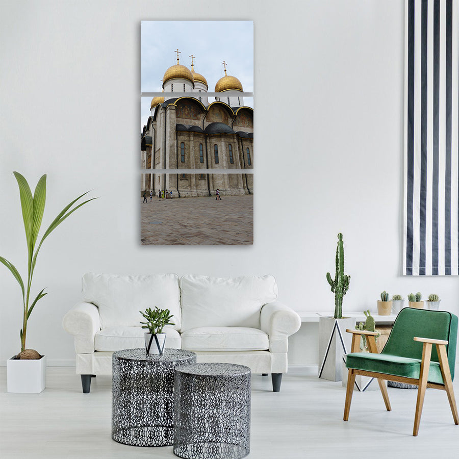 kremlin moscow russia capital Vertical Canvas Wall Art