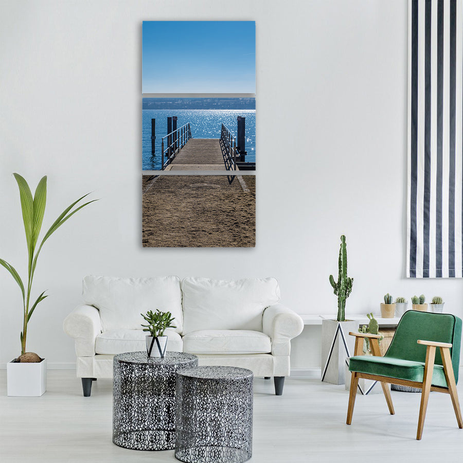 lake constance web water lake Vertical Canvas Wall Art