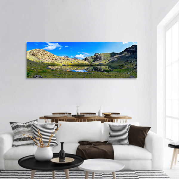 Landscape Mountain Kaçkars Highland Clouds Panoramic Canvas Wall Art