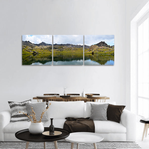 Landscape Mountain Clouds Panoramic Canvas Wall Art