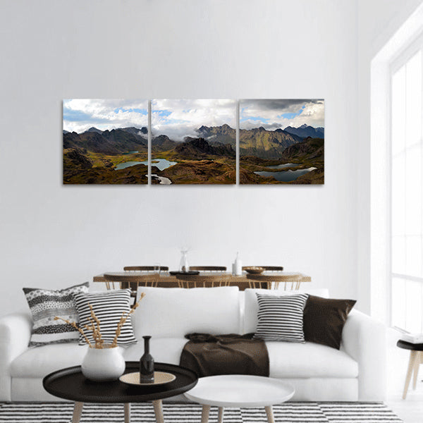 Landscape Mountain Kaçkars Clouds Panoramic Canvas Wall Art