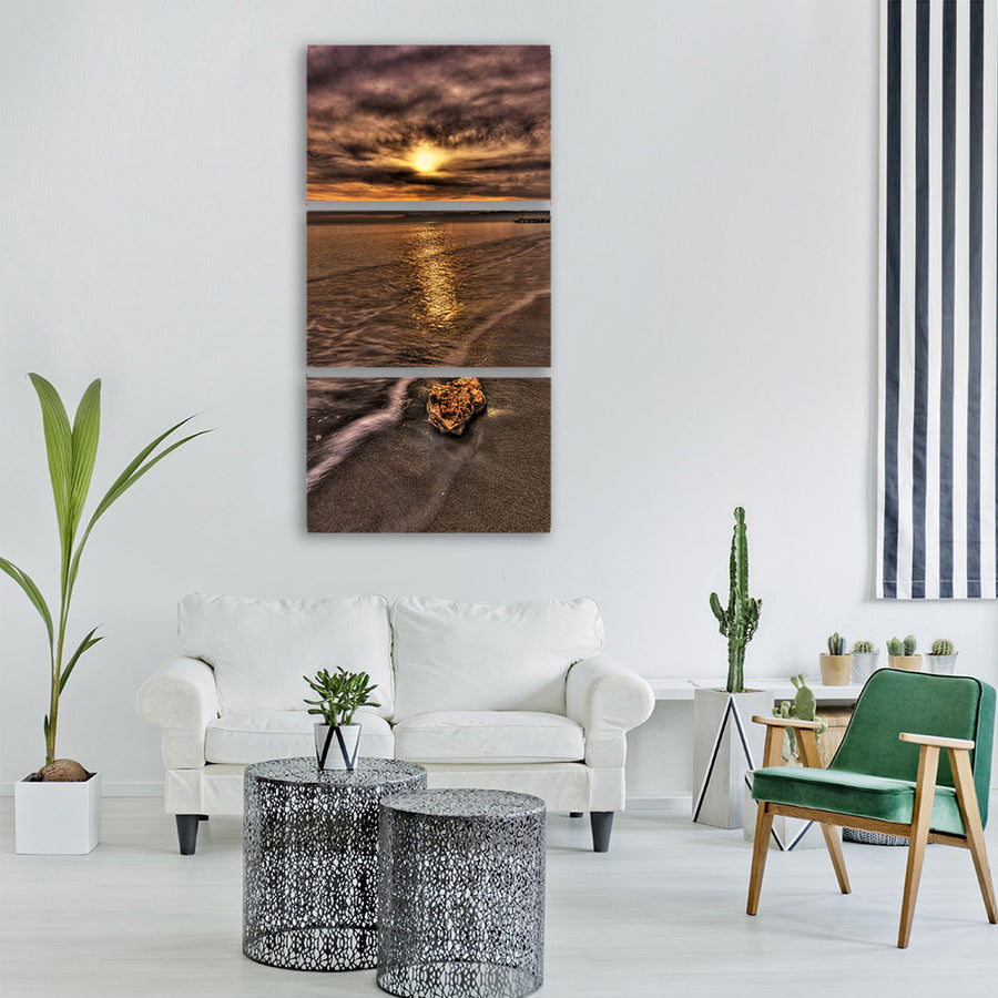 landscape marine long exposure hdr Vertical Canvas Wall Art