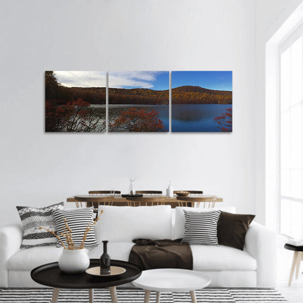Landscape Panoramic Foliage Lake Nature Panoramic Canvas Wall Art