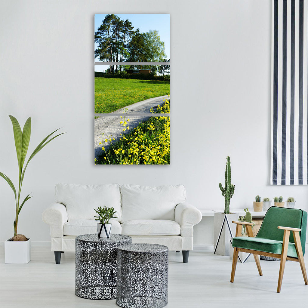 landscape away nature spring Vertical Canvas Wall Art