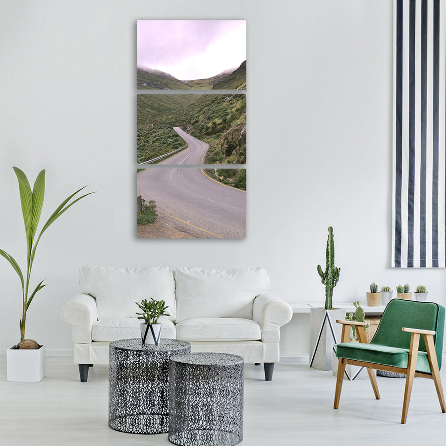 lesotho africa road nature travel Vertical Canvas Wall Art