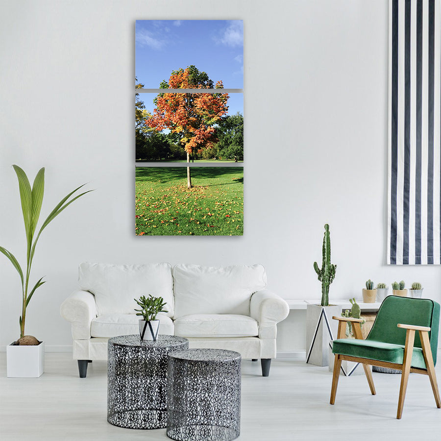 london walpole park tree britain Vertical Canvas Wall Art