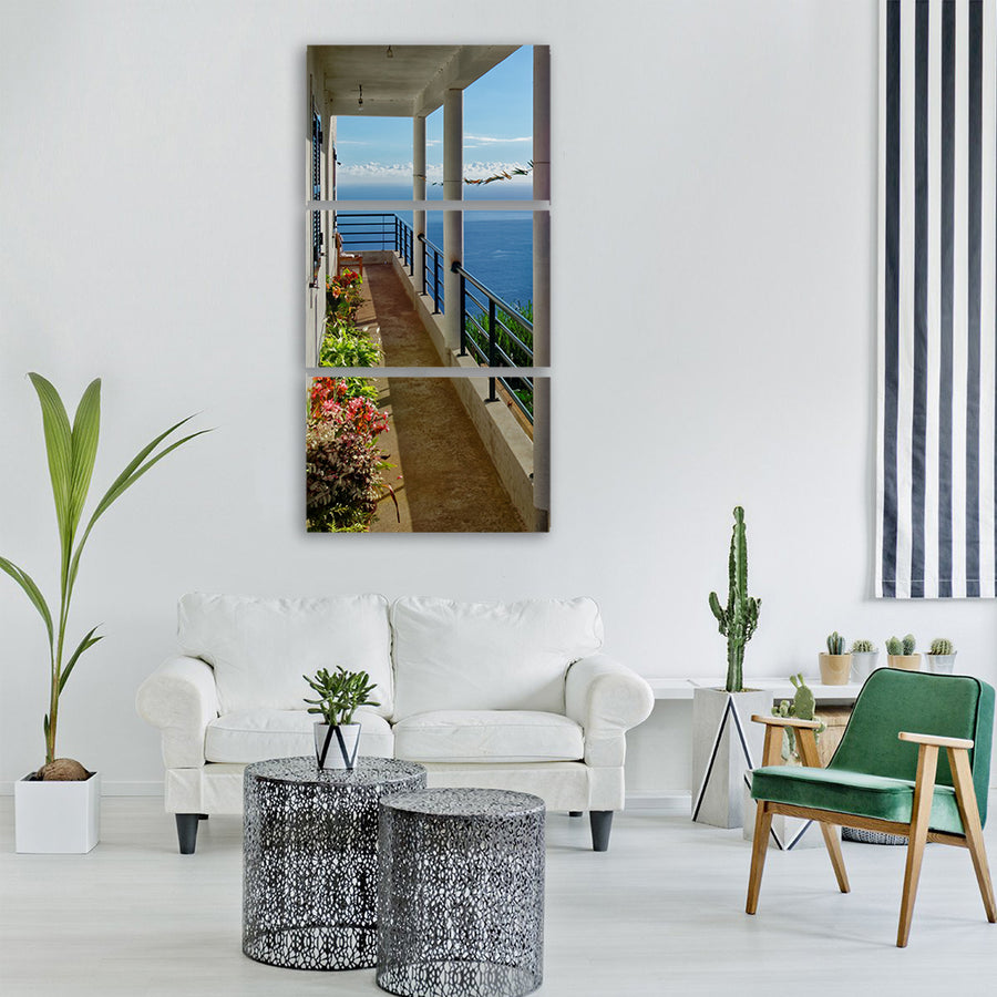 Lookout point balcony Vertical Canvas Wall Art