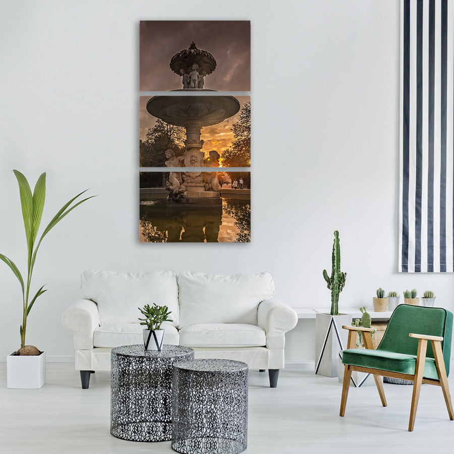 madrid removal sources autumn Vertical Canvas Wall Art