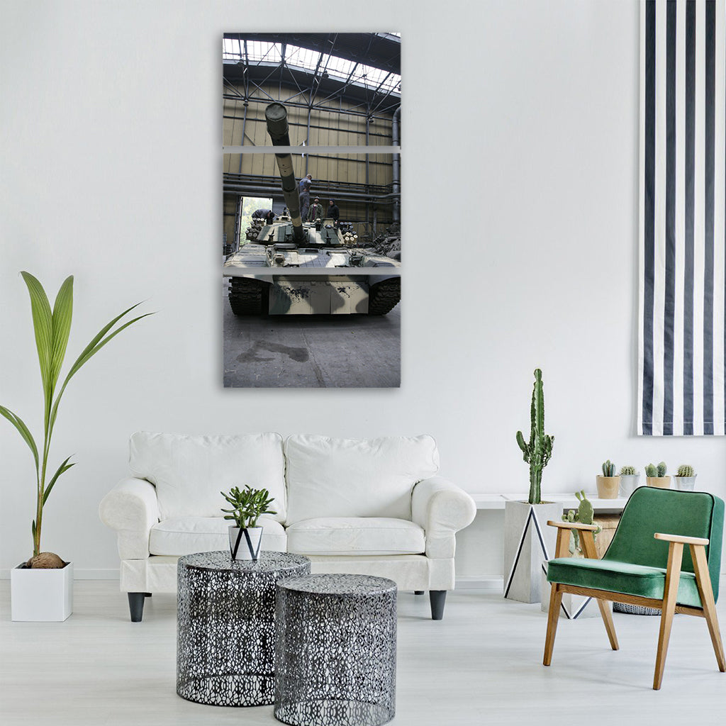 main battle tank t91 hard Vertical Canvas Wall Art