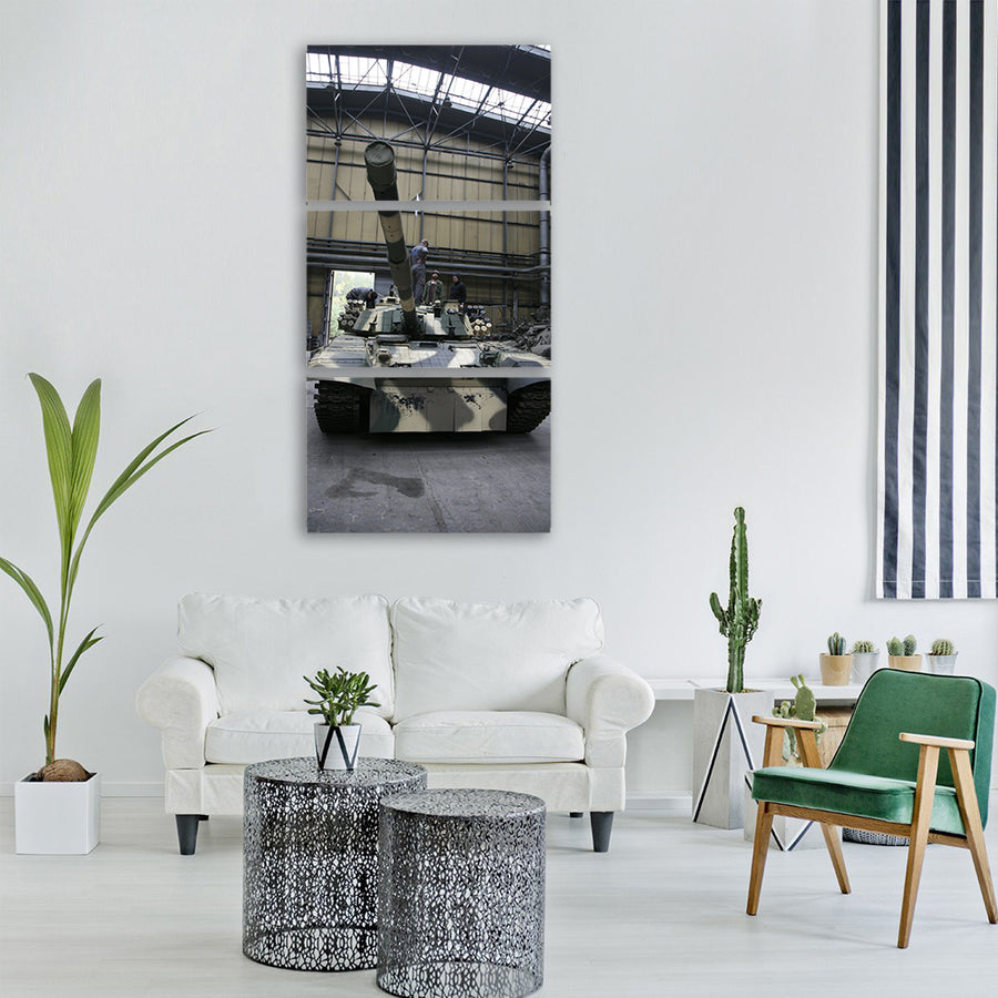 main battle tank t91 hard Vertical Canvas Wall Art