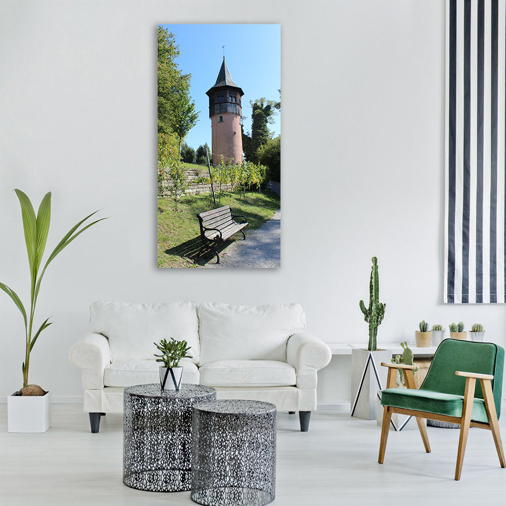 mainau island sweden tower Vertical Canvas Wall Art