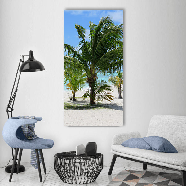 Maldives kuredu indian ocean summer Vertical Canvas Wall Art