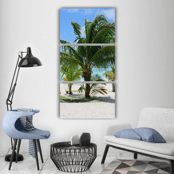 Maldives kuredu indian ocean summer Vertical Canvas Wall Art