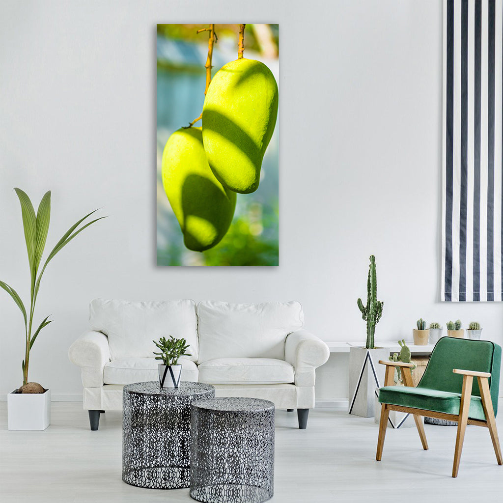 mango mango tree fruits fruit Vertical Canvas Wall Art