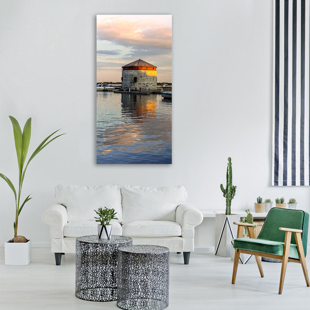 marina harbor kingston ontario Vertical Canvas Wall Art