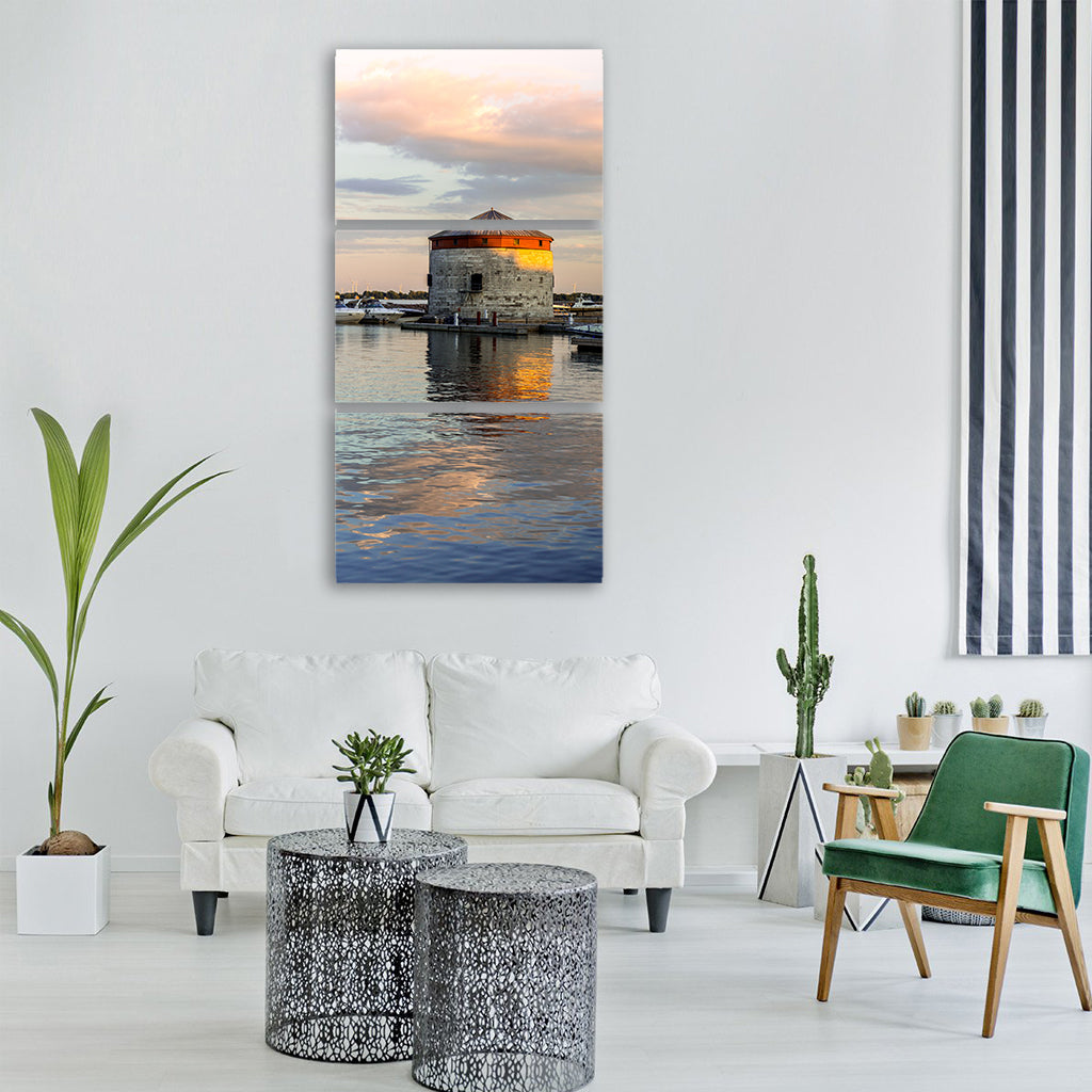 marina harbor kingston ontario Vertical Canvas Wall Art