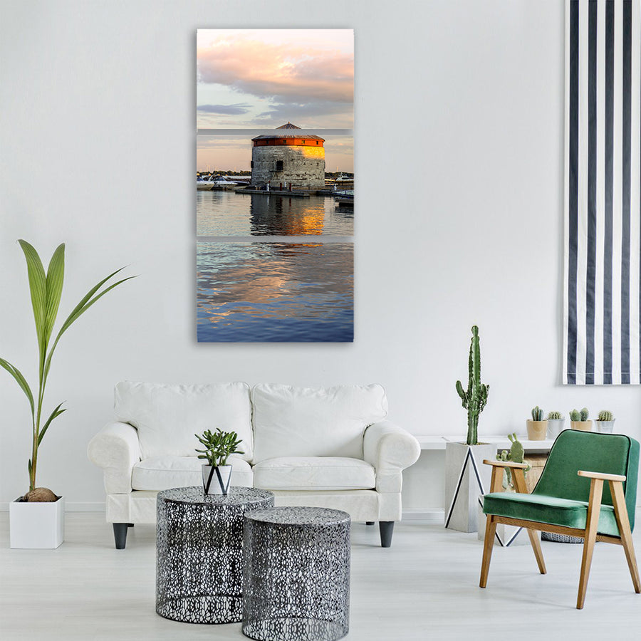 marina harbor kingston ontario Vertical Canvas Wall Art