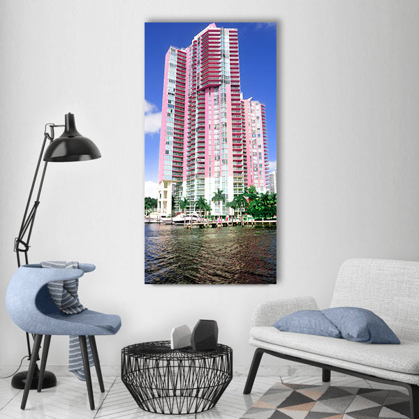 Miami real state miami beach Vertical Canvas Wall Art