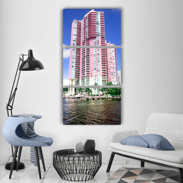 Miami real state miami beach Vertical Canvas Wall Art