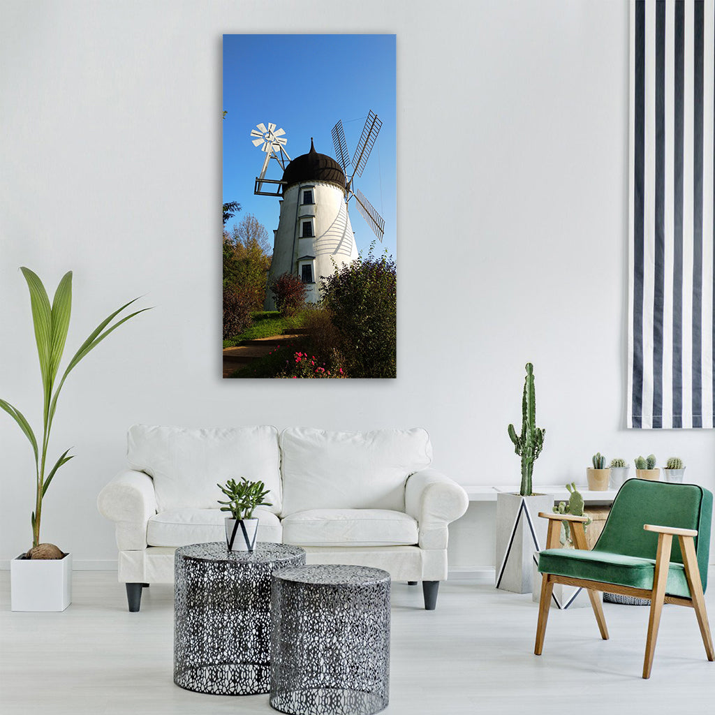 mill nature gifhorn landscape Vertical Canvas Wall Art