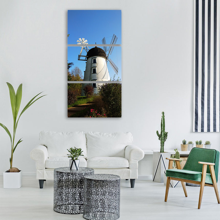 mill nature gifhorn landscape Vertical Canvas Wall Art
