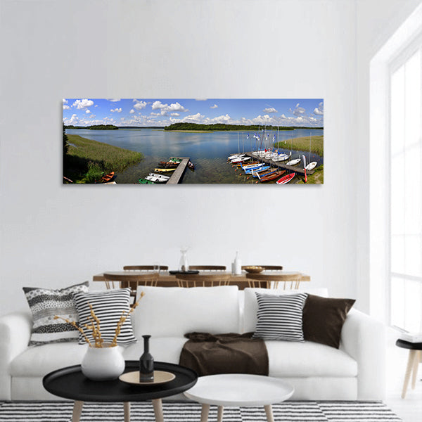 Monolithic Waters Lake Panoramic Canvas Wall Art
