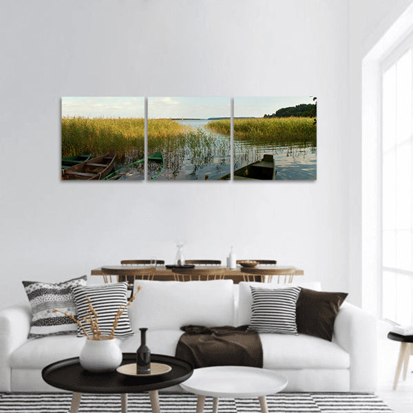 Monolithic  Waters Nature Sky lake Panoramic Canvas Wall Art