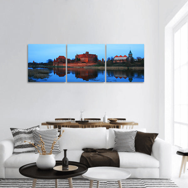 Monolithic Water Wave Reflection Panoramic Canvas Wall Art