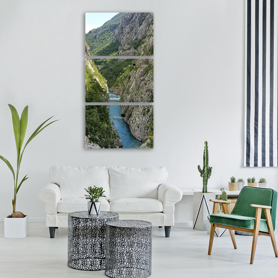 montenegro rock nature mountains Vertical Canvas Wall Art