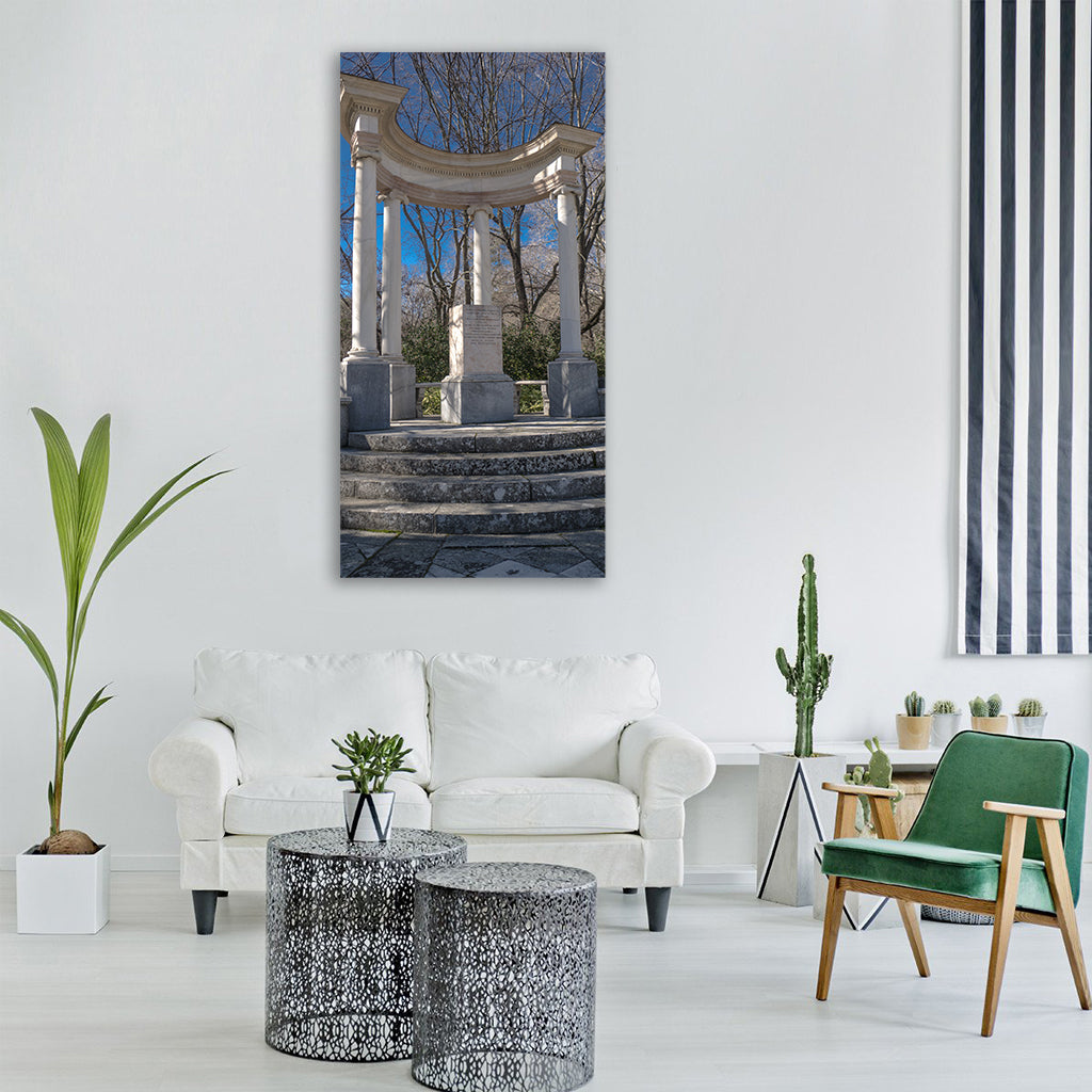 monument madrid park artistic Vertical Canvas Wall Art