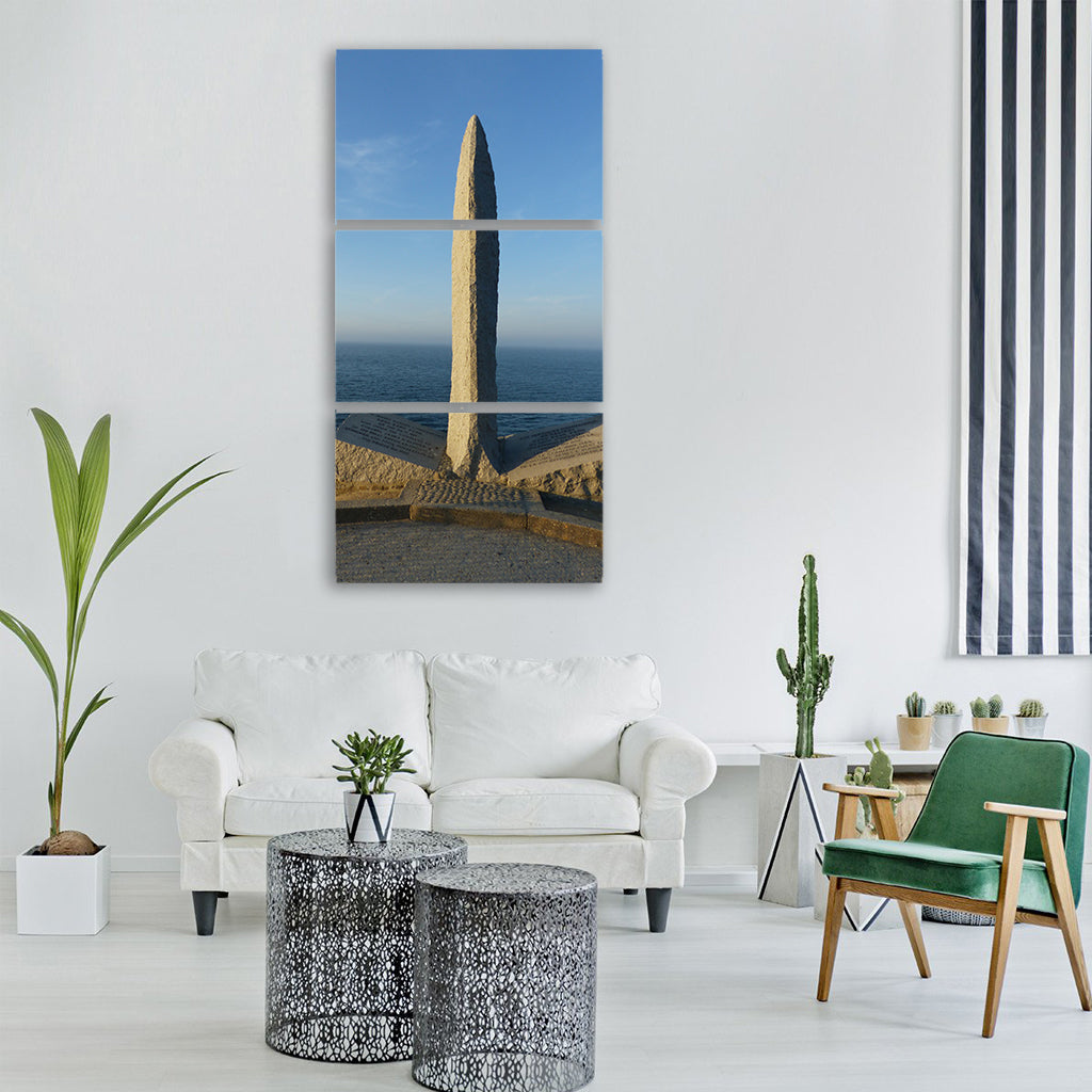 monument landing war tribute Vertical Canvas Wall Art