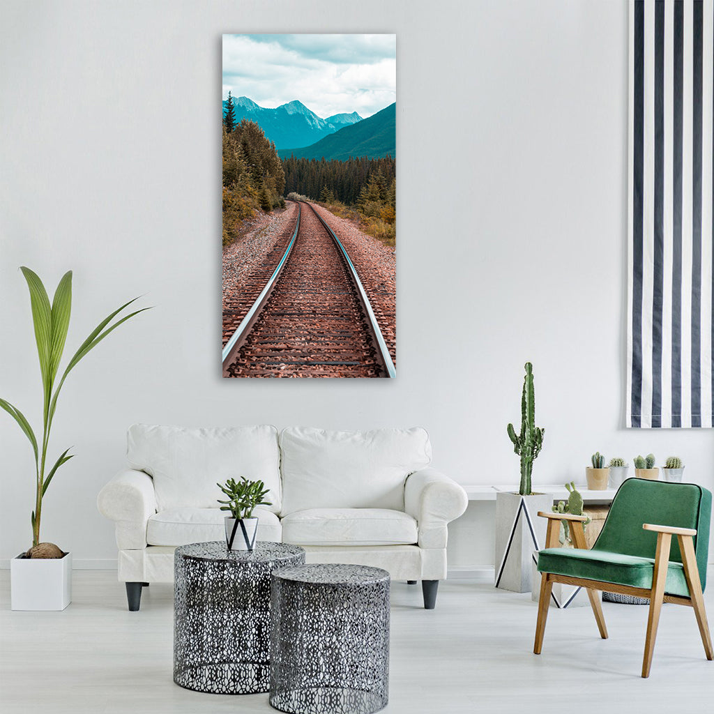mountain outdoors perspective Vertical Canvas Wall Art