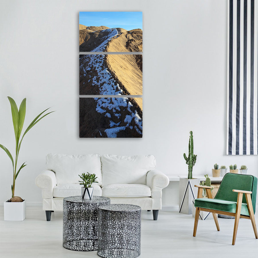mountain snow dune ridge veschneit Vertical Canvas Wall Art