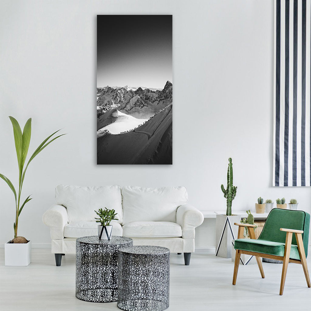 mountain highland cloud sky summit Vertical Canvas Wall Art