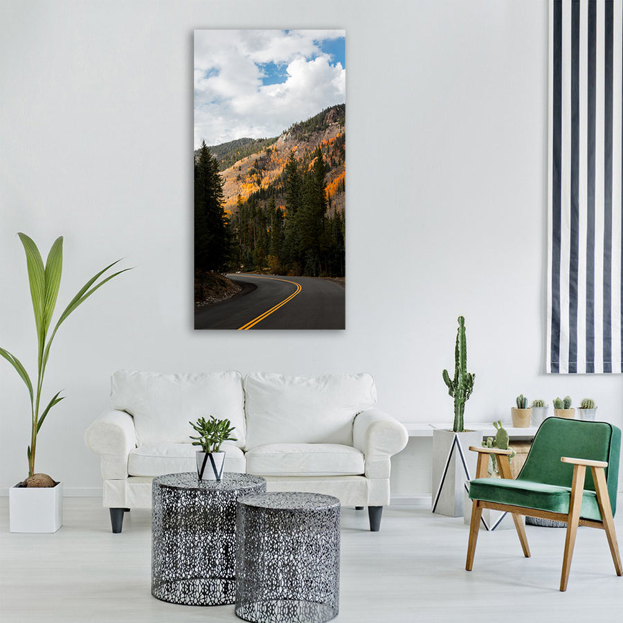 mountain highland trees plant Vertical Canvas Wall Art