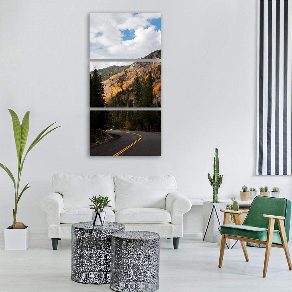 mountain highland trees plant Vertical Canvas Wall Art