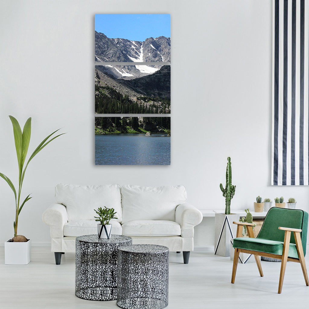 mountain forest Vertical Canvas Wall Art
