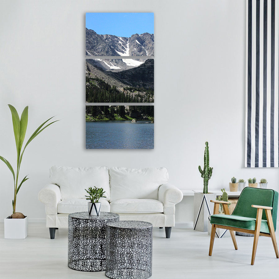 mountain forest Vertical Canvas Wall Art