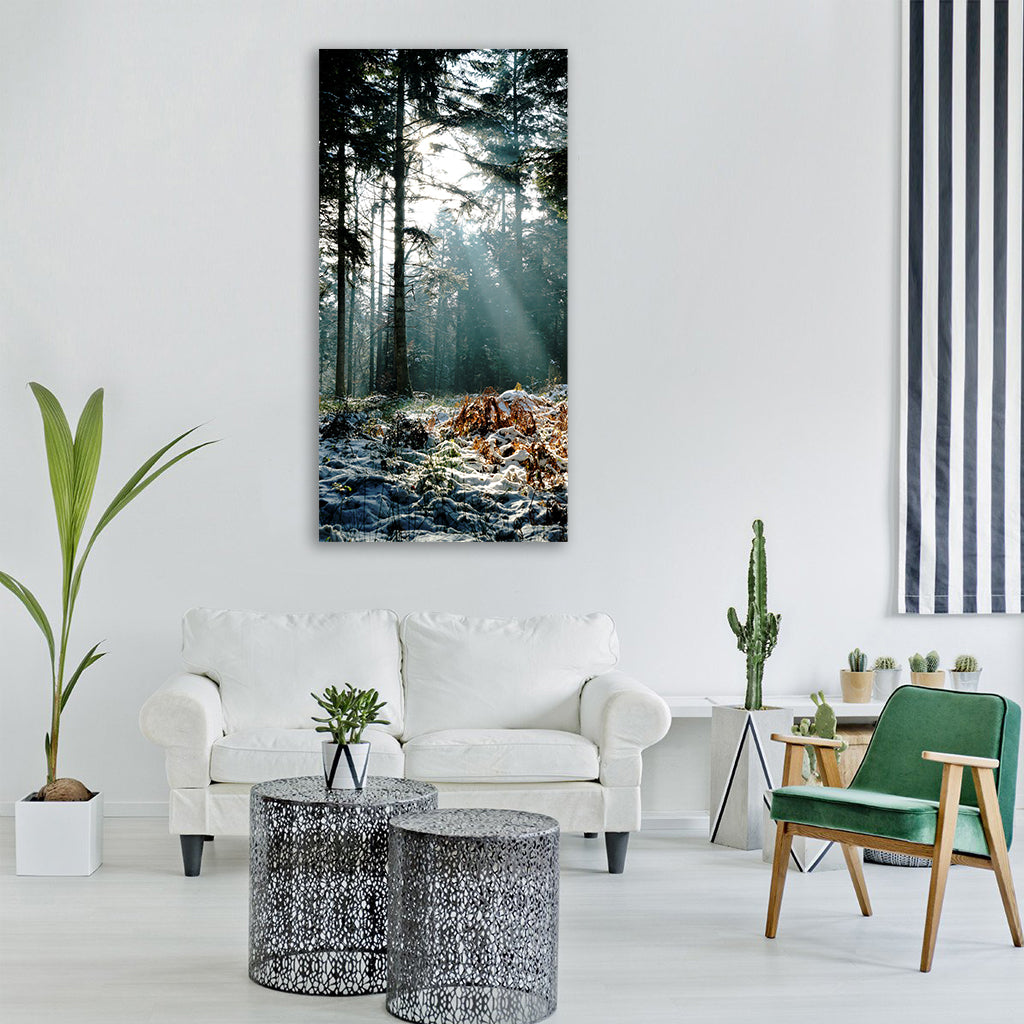nature wood tree landscape outdoor Vertical Canvas Wall Art