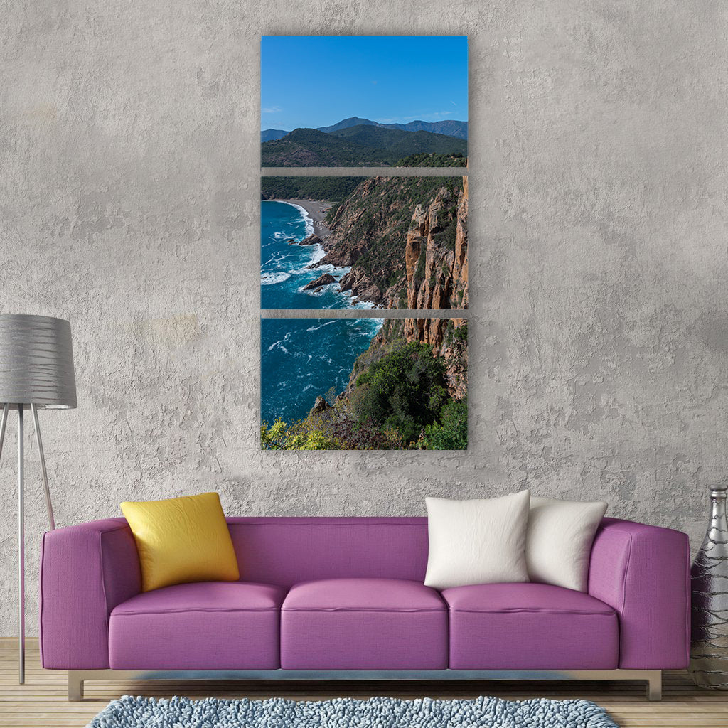 Nature waters landscape travel sky Vertical Canvas Wall Art