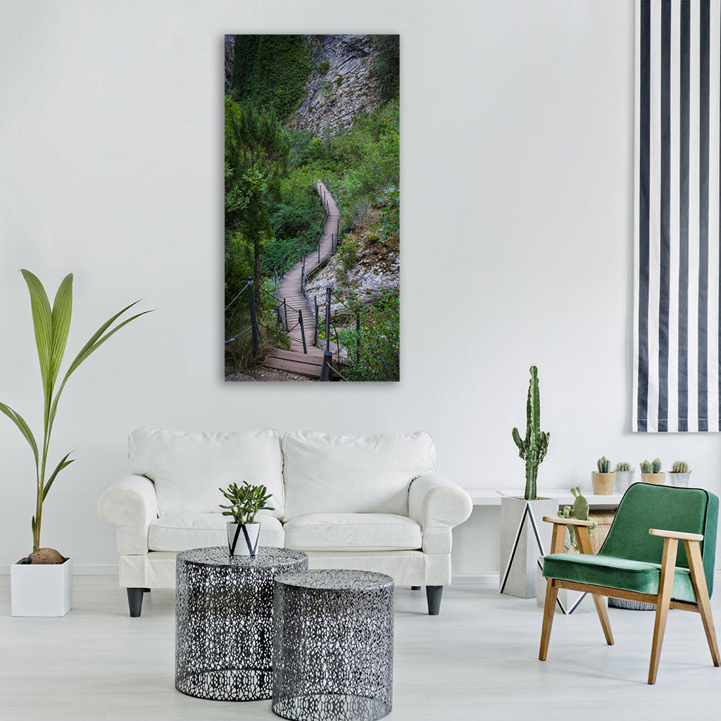 nature wood tree body of water Vertical Canvas Wall Art
