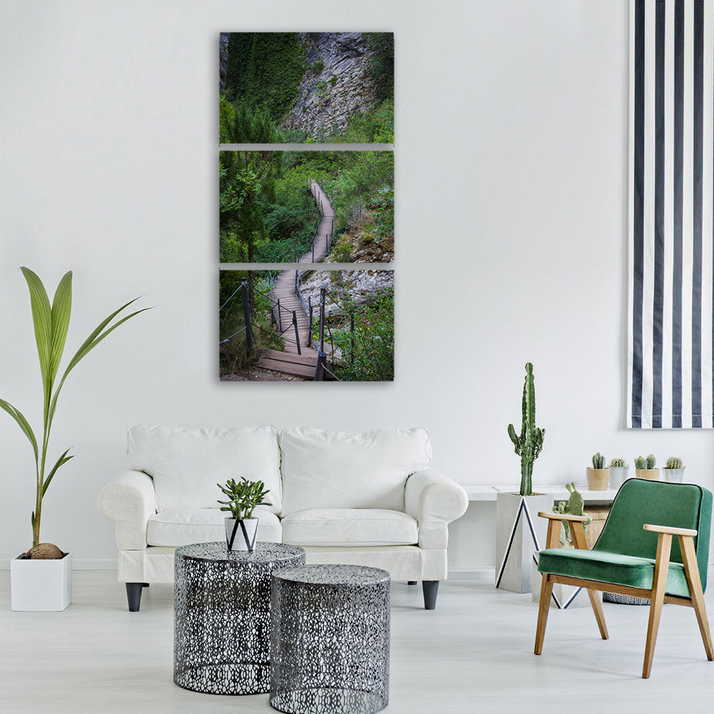 nature wood tree body of water Vertical Canvas Wall Art